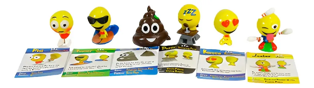 Conjunto de figuras UB Emoji Conjunto de figuras de ação Emoji Buddez