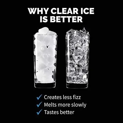 Máquina de cubos de gelo transparente Luma Comfor