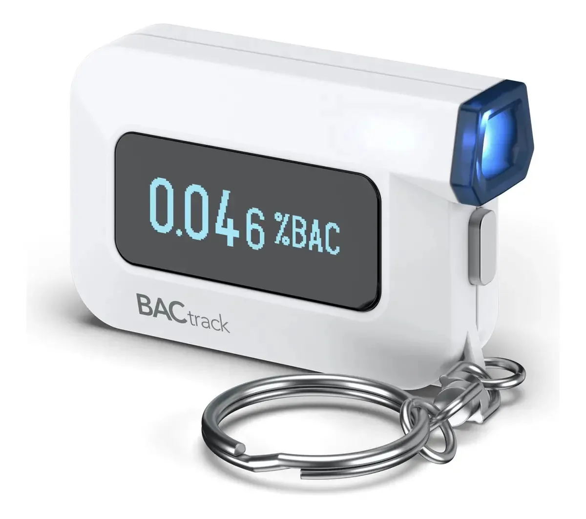 Analisador de Álcool com Chaveiro Bactrack C6 | Precisão de Nível Profissional | Conectividade Bluetooth Opcional para Smartphones com Dispositivos Android da Apple, Google e Samsung