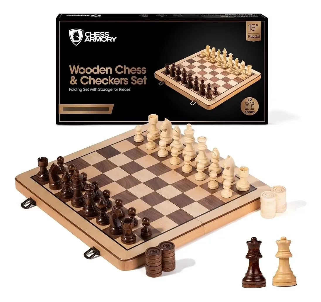 Jogo de xadrez e xadrez premium Armory Checkers - Game Of