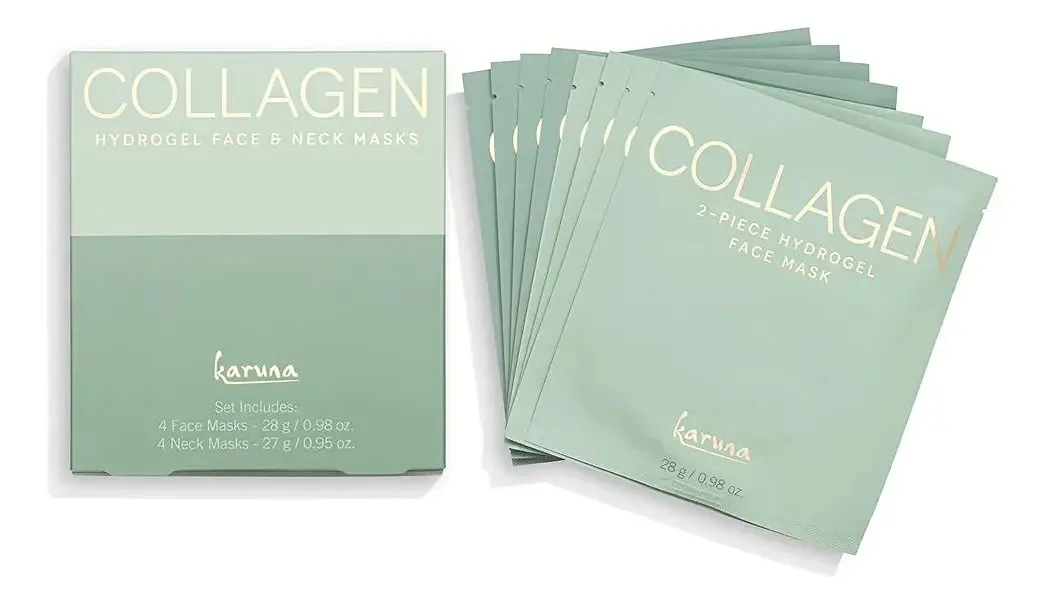 Máscaras Faciais de Hidrogel de Colágeno Karuna com 4 Peças