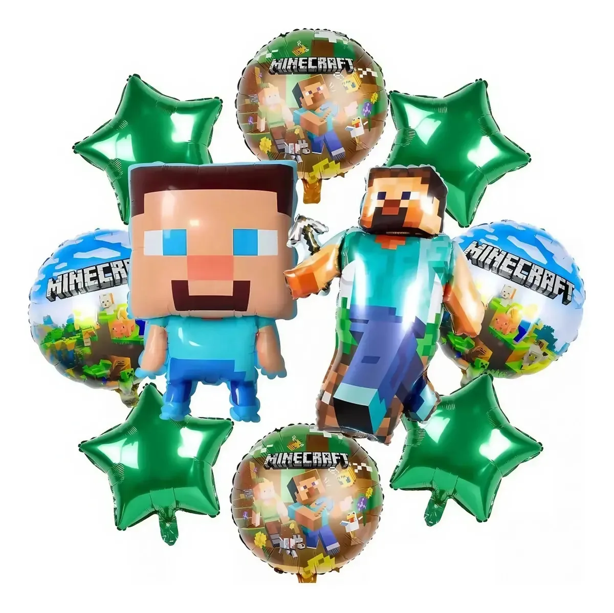 Kit de 10 balões decorativos para aniversários infantis. Balões metálicos. Para homens, mulheres, meninos, meninas, balões e vários aniversários