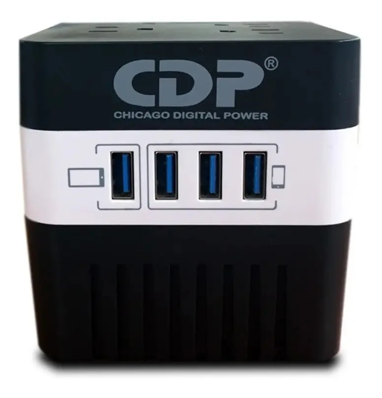 Regulador Cdp 600va/300w, 4 contatos, 4 portas USB