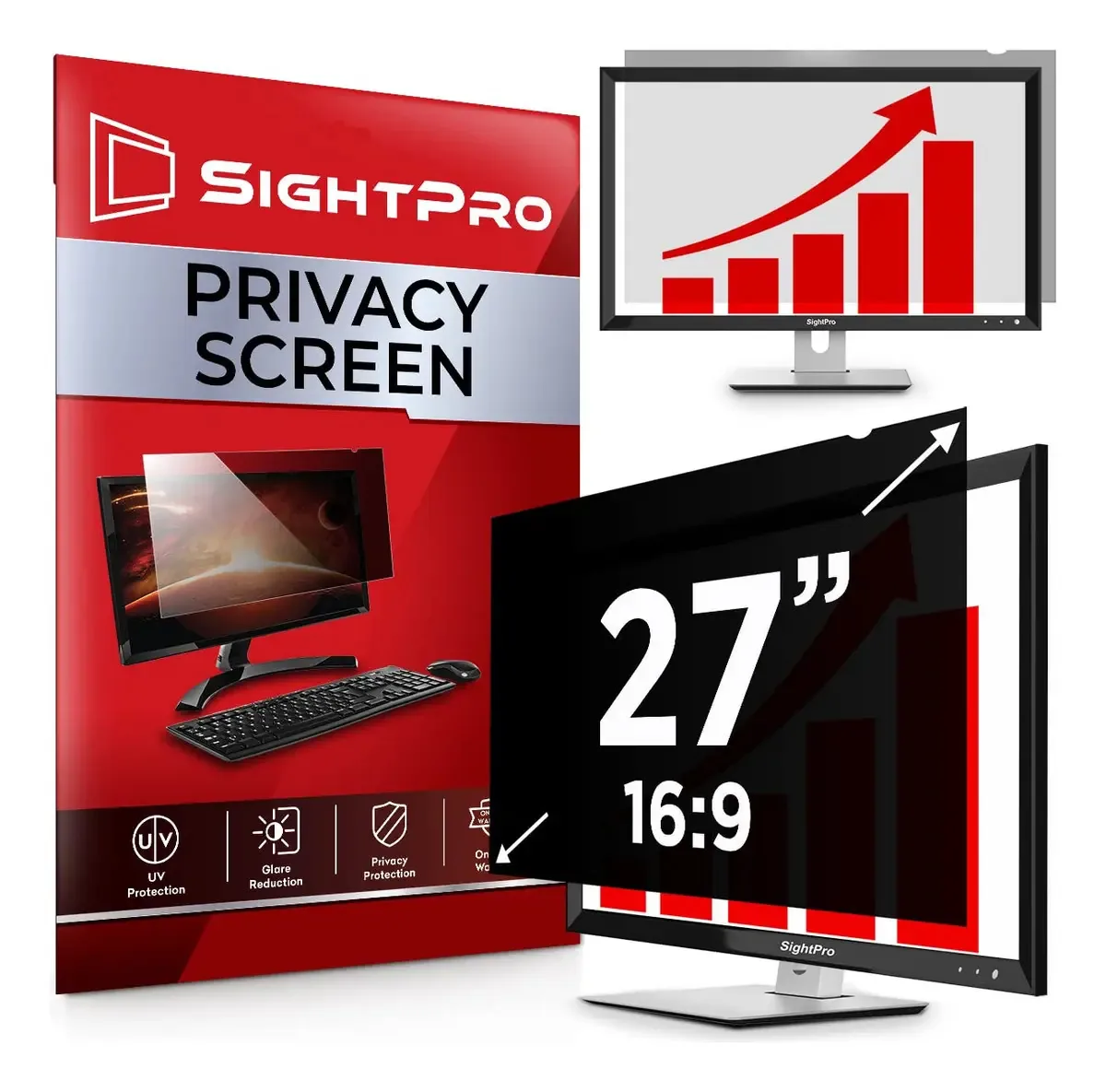 Filtro de tela de privacidade Sightpro para monitor 16:9