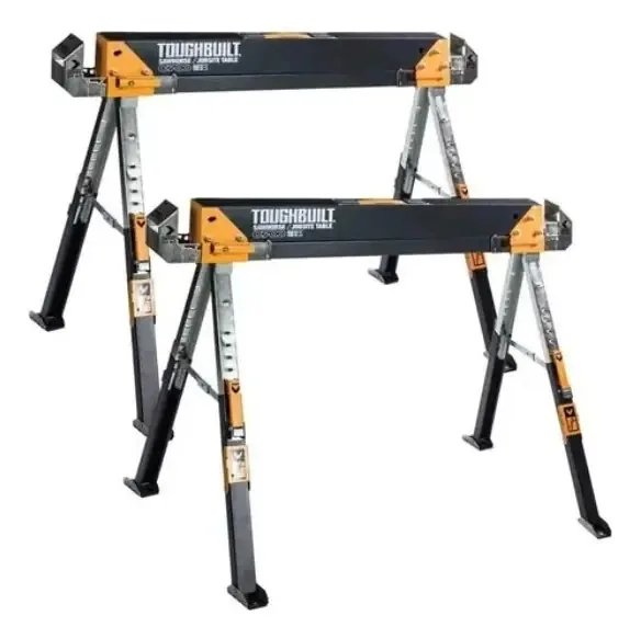 Mesa de trabalho dobrável multiuso Toughbuilt Tbc700, pacote com 2 unidades