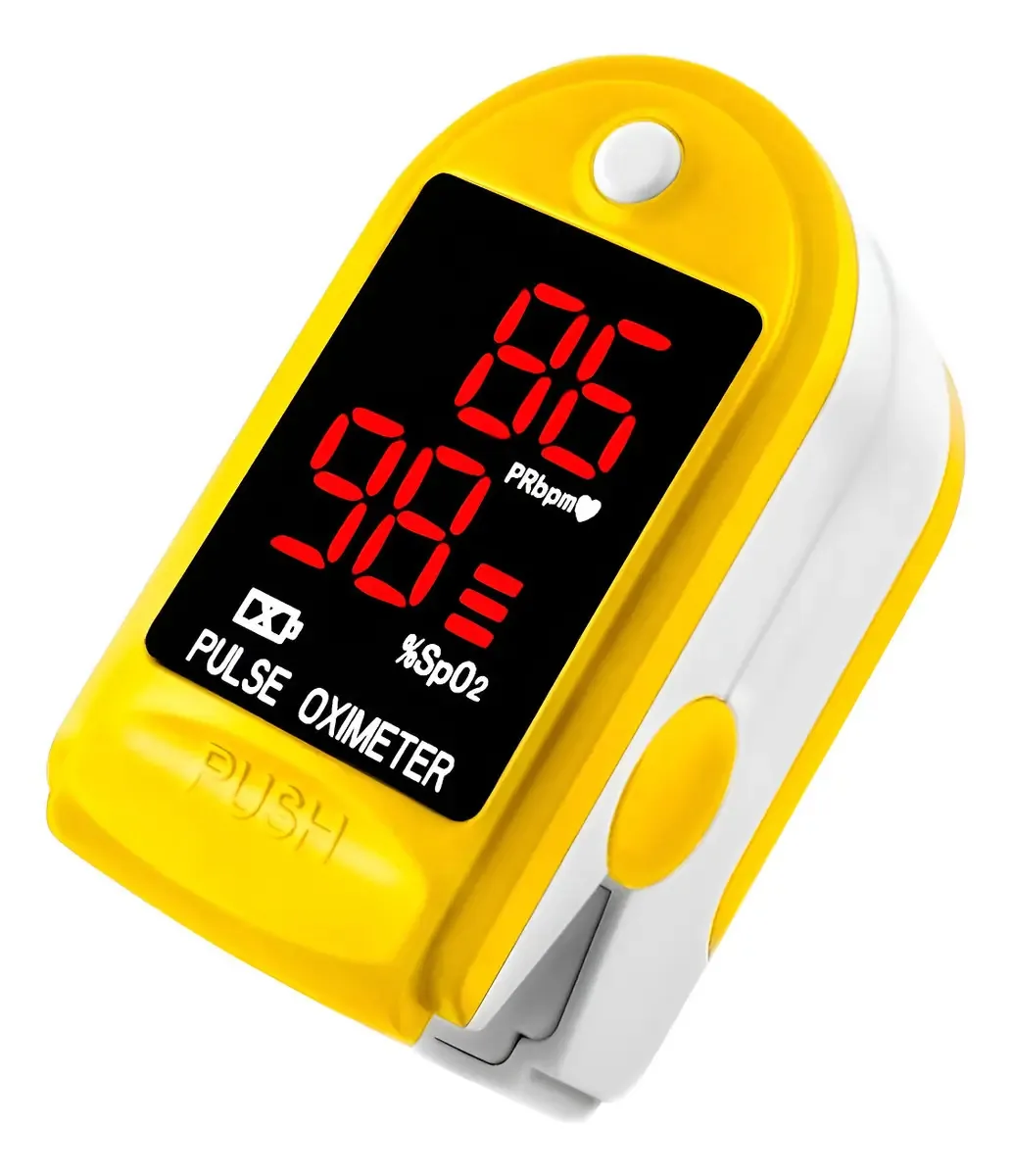 Oxímetro de pulso de dedo amarelo Dp100 para esportes