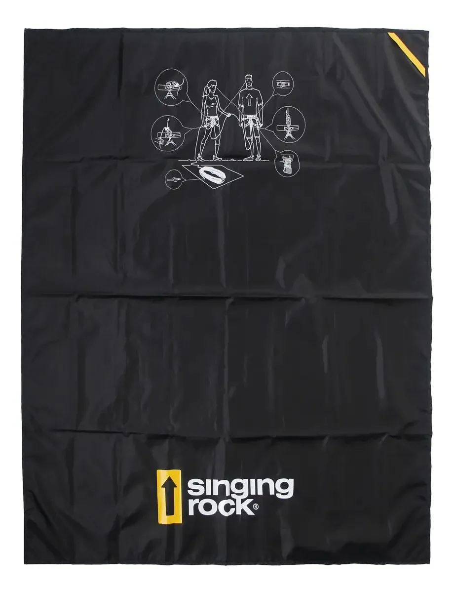 Cobertor preto de corda de escalada Singing Rock Rope Tarp