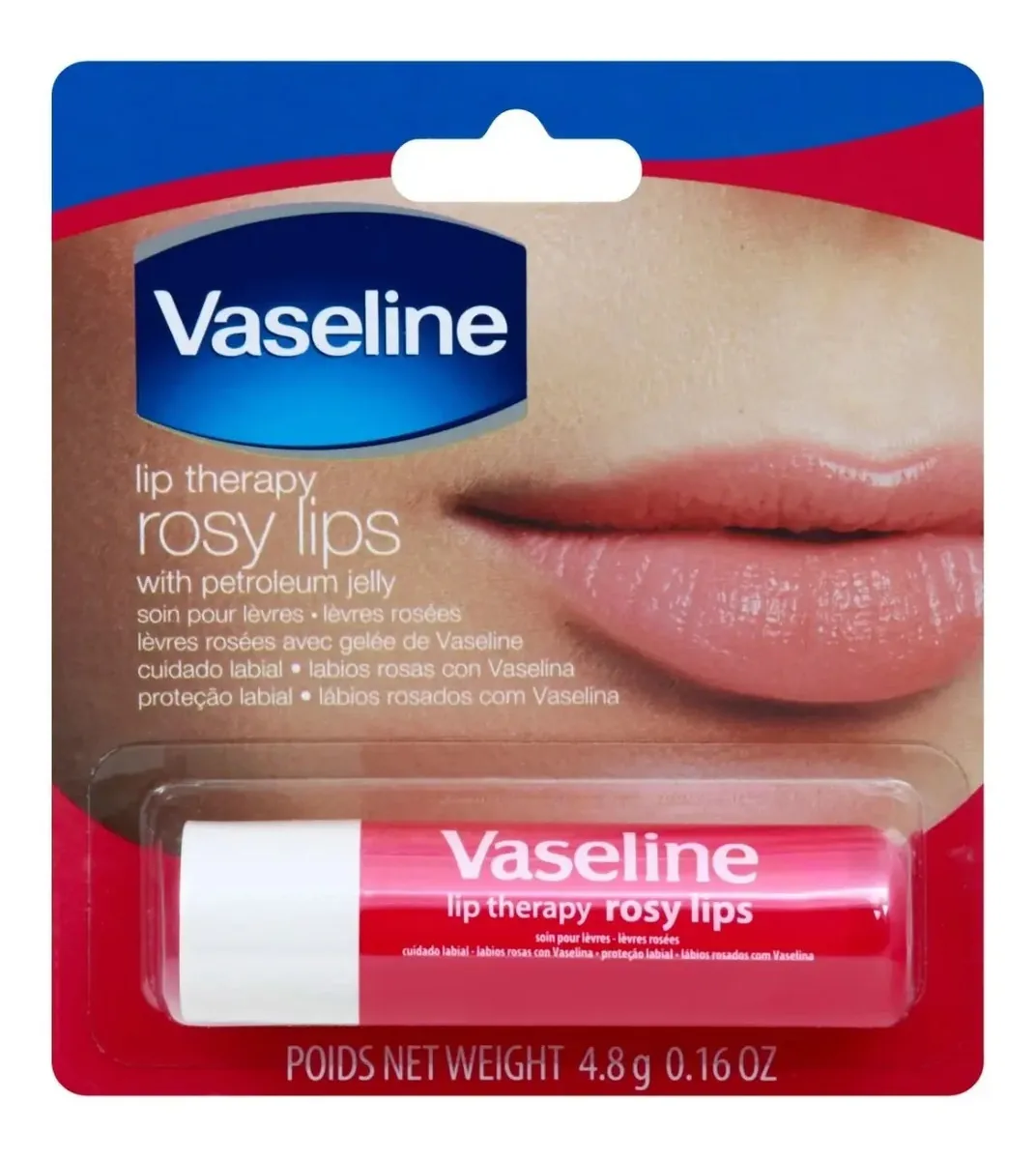 Vaselina Lip Therapy para Lábios Rosados