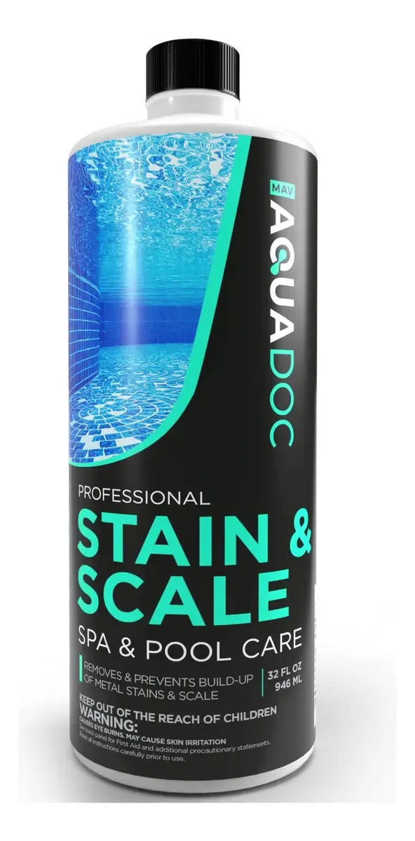 Mav Aquadoc Spa Controle de Manchas e Escamas para Banheiras de Hidromassagem, Controle de Metais e Manchas para Banheiras de Hidromassagem, Prevenir e Remover Manchas e Escamas para Banheiras de