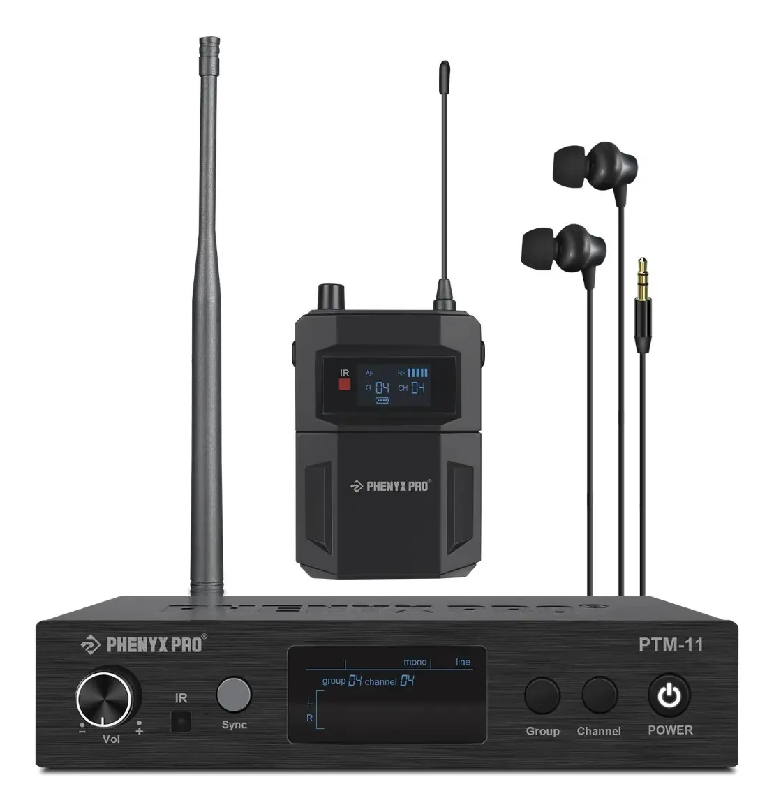 Sistema de monitor de ouvido, Mono, Ptm-11, Phenyx Pro