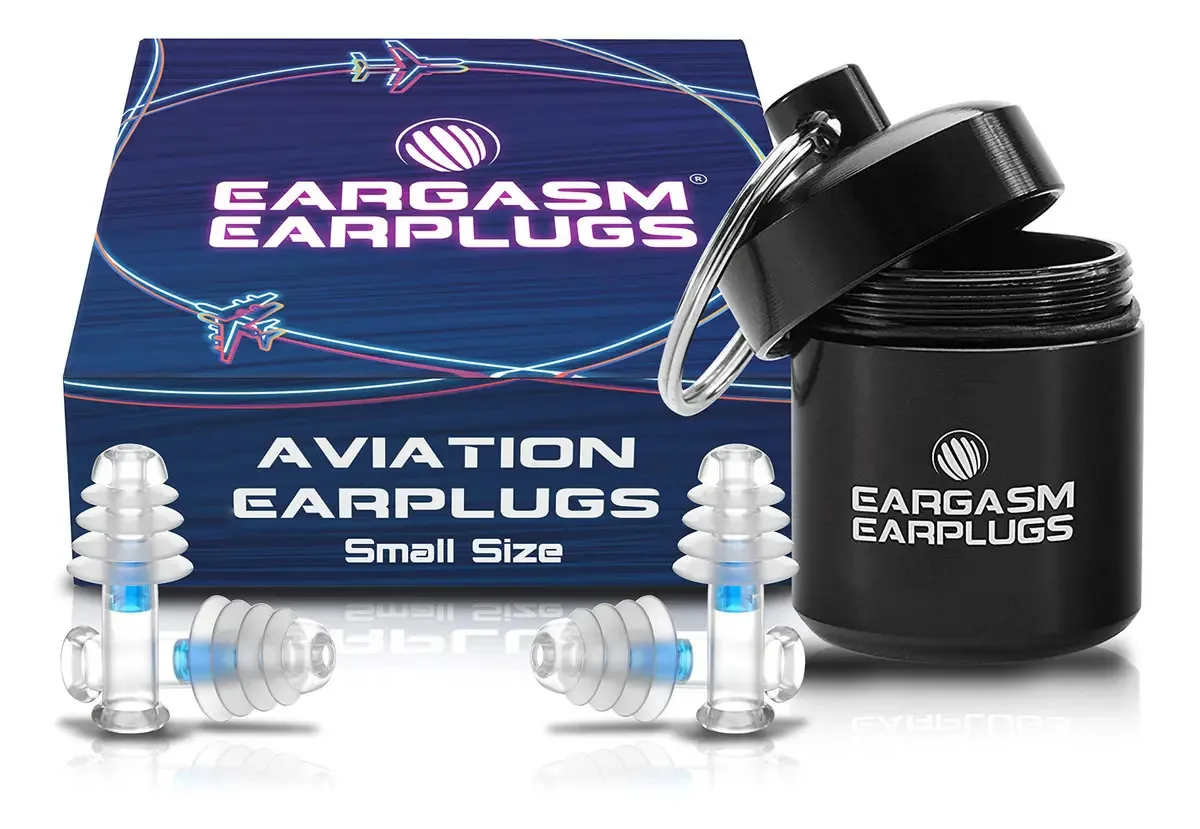 Tampões de ouvido Eargasm Aviation, alívio da dor