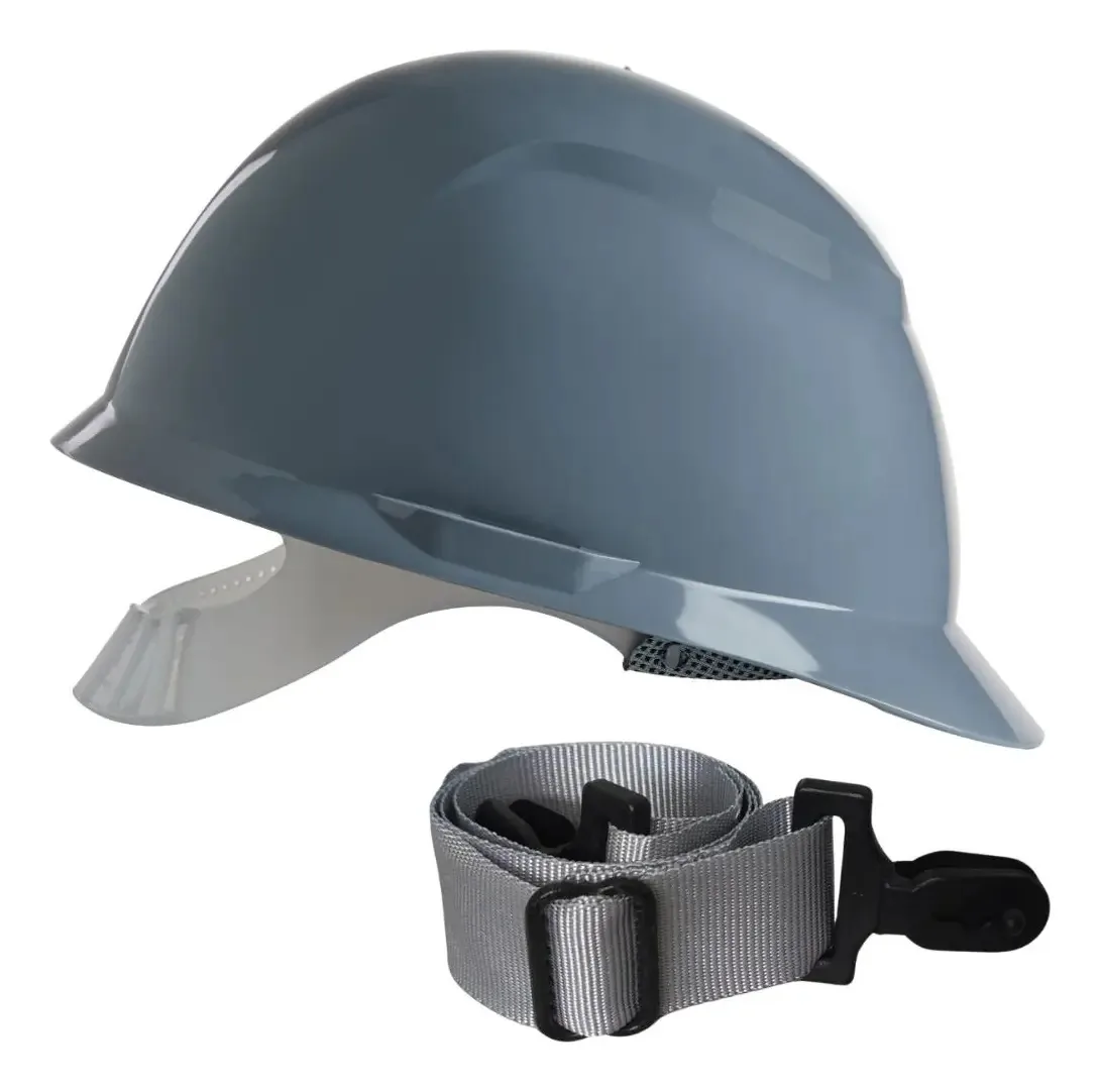 Capacete De Segurança De Obra Com Suspensão E Jugular Camper Cor Cinza