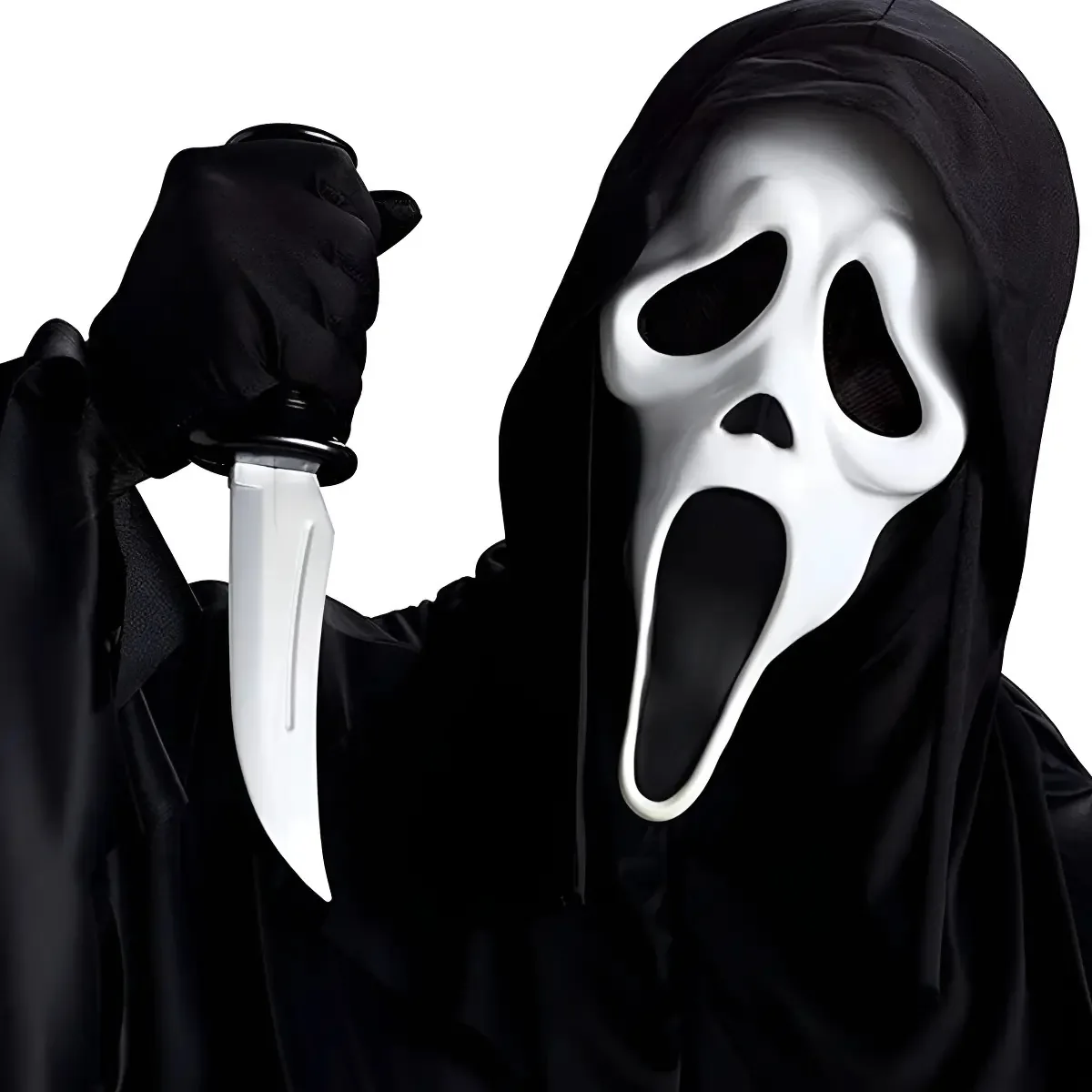 Máscaras de Halloween da Scream Horror Costume Black Mask