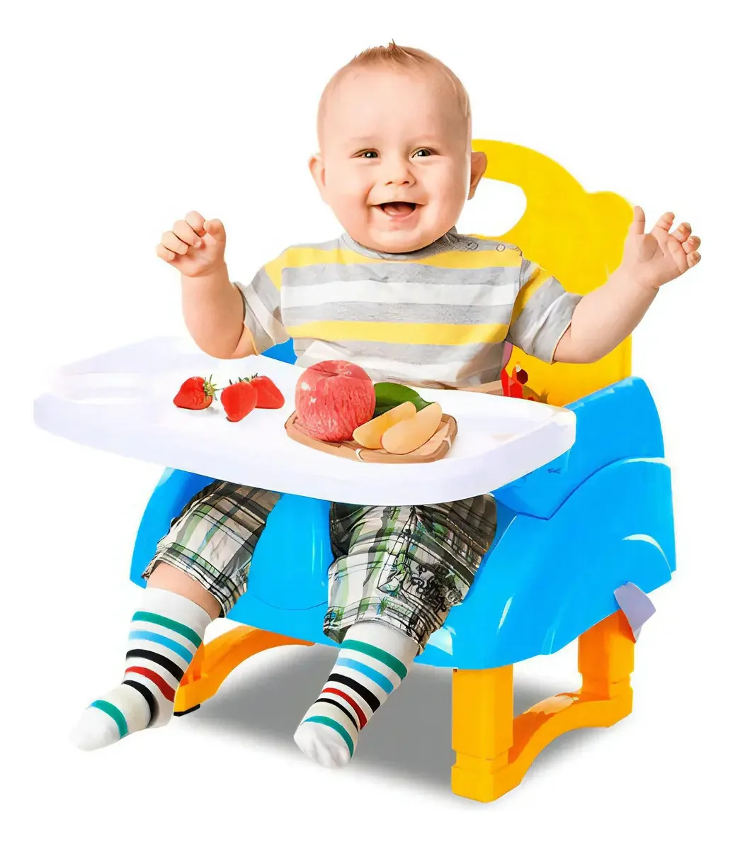 Cadeira de alimentação de bebê portátil Lumax Blue Booster