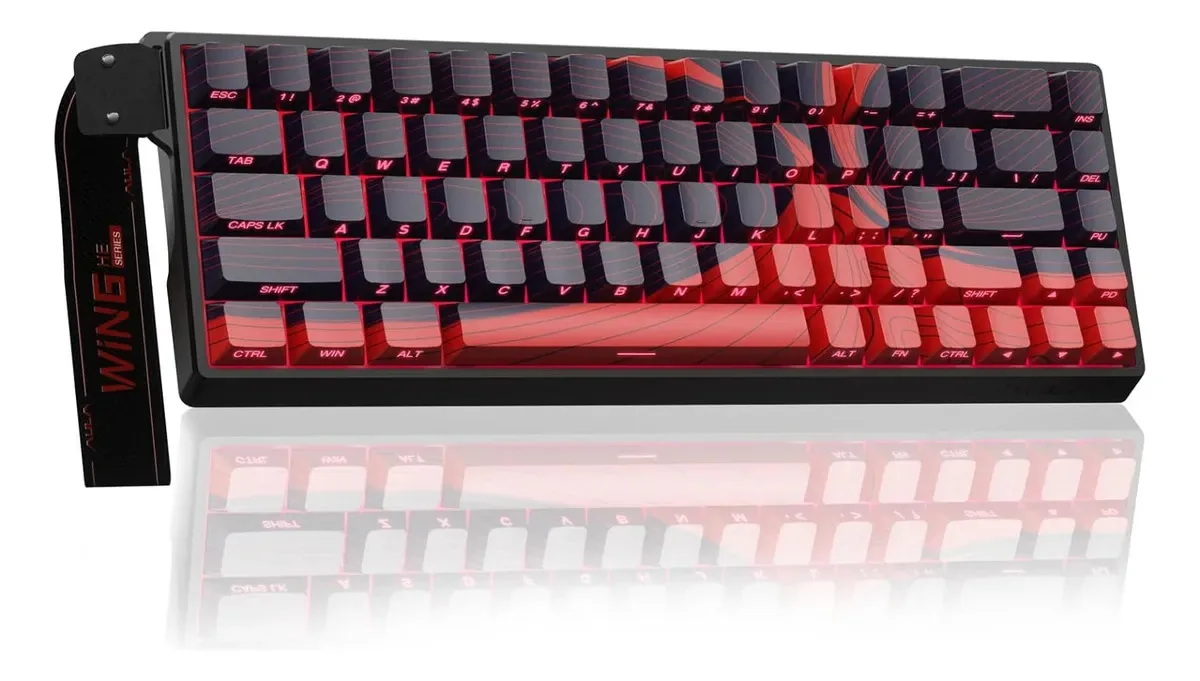 Teclado mecânico para jogos Aula Win68 He 60% 8000Hz