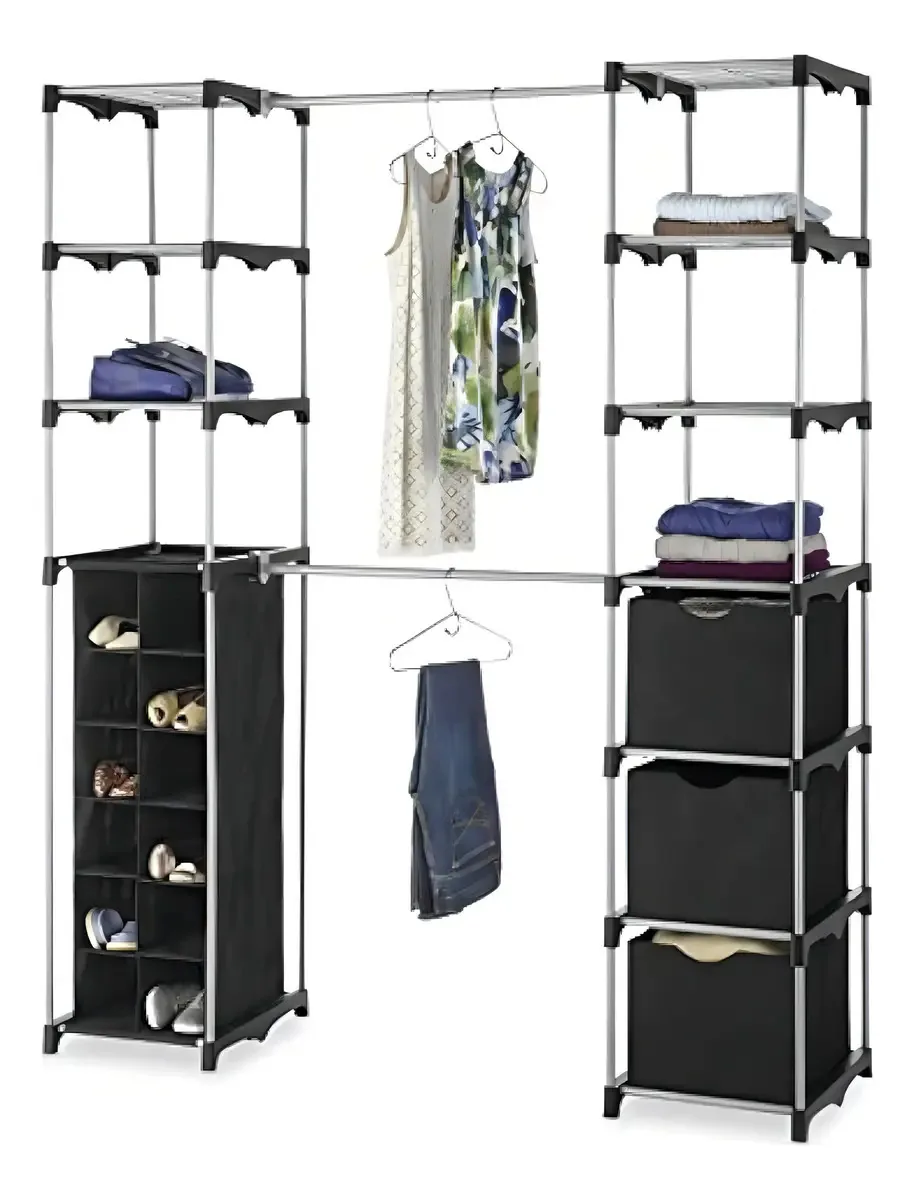 Sistema de organização de armários Whitmor Deluxe Double Rod