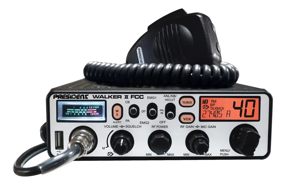 Rádios President Electronics Walker Ii Fcc Txpr100 CB/Ham T