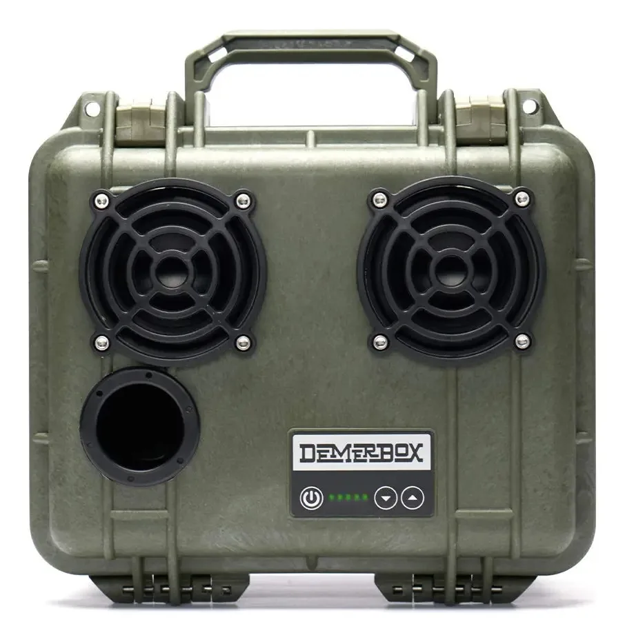 Demerbox: alto-falantes Bluetooth portáteis e à prova d'água. Cor: Verde Pesaro