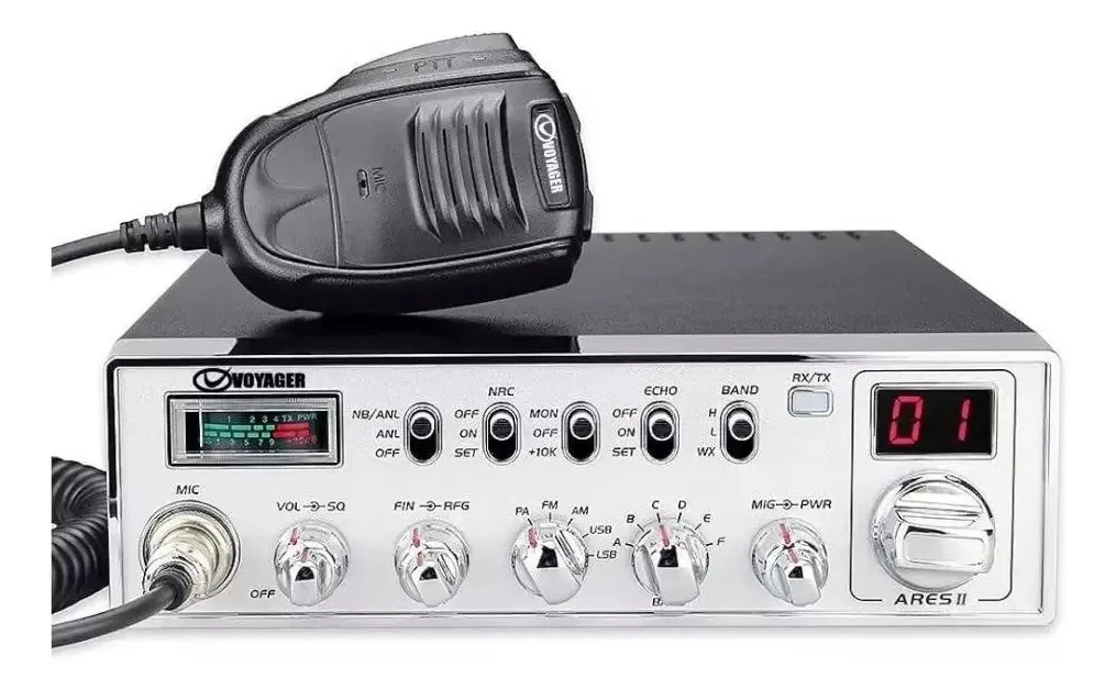 Rádio PX Voyager Ares-ii 480 Canais 45W 24.715-30.105MHz AM/FM/SSB