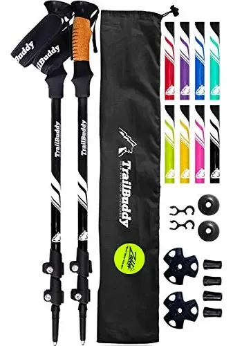 Bastões de trekking Trailbuddy — pacote básico de 2 peças