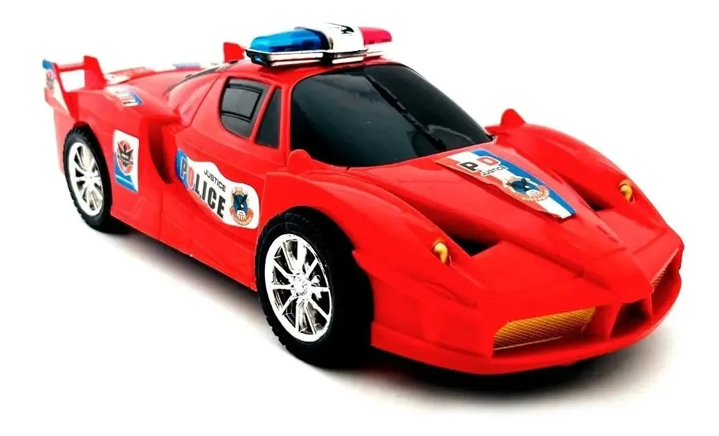 Brinquedo de carro Red Friction Police