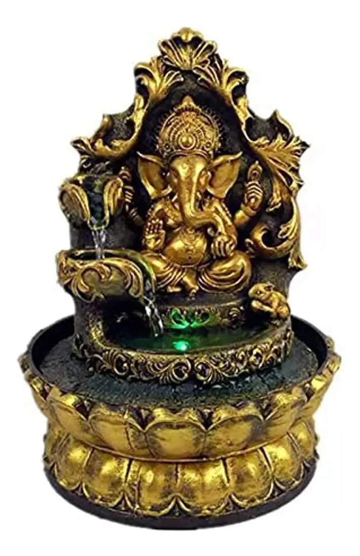 Fonte de água Surprizon - Modelo Ganesha, Zen, Escrivaninha.