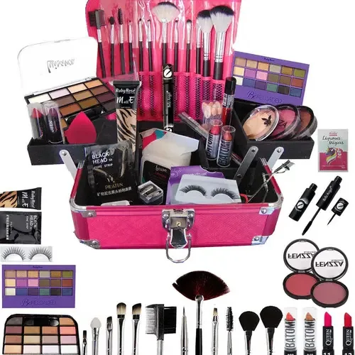 Maleta Com Maquiagem Base Ruby Rose L5