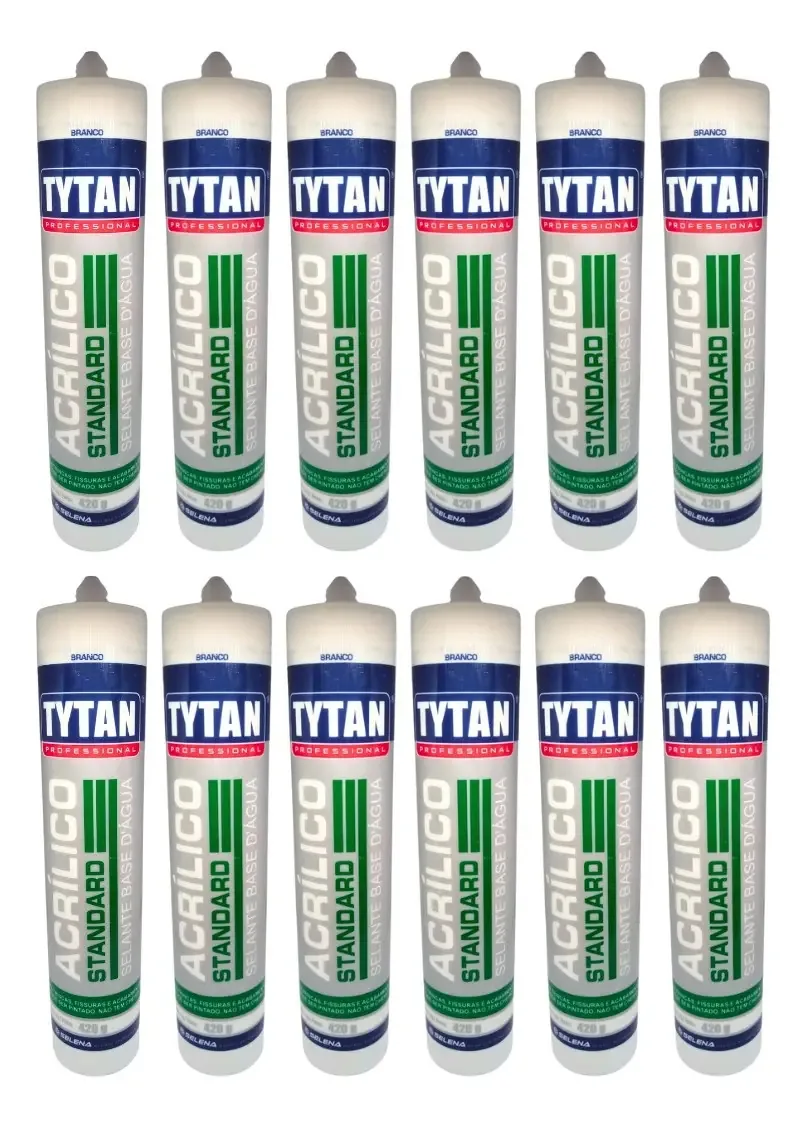 Kit 12 Selantes Standard Acrílico Base De Água 420g Branco