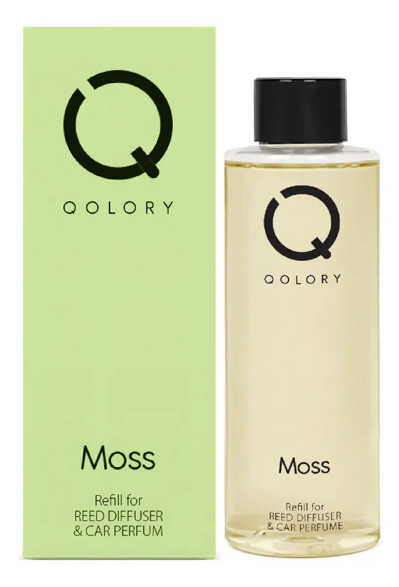 Recarga e difusor de purificador de ar para carro de 150 ml, escolha. Fragrância Qolory Moss