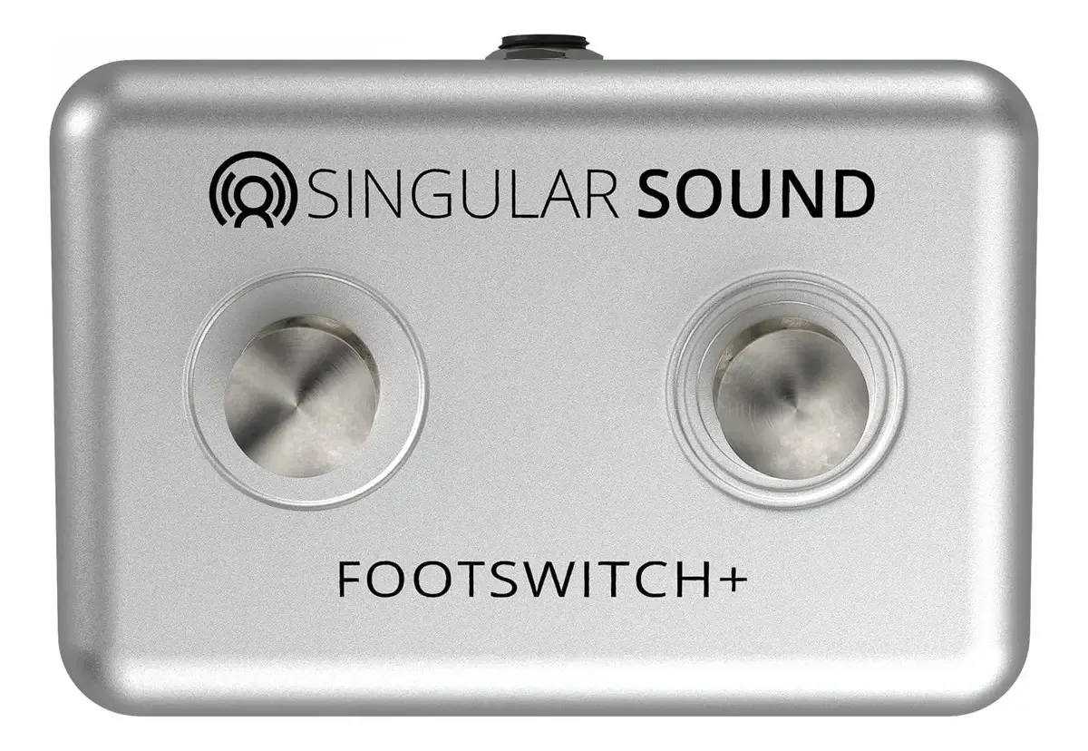 Interruptor de pedal momentâneo Singular Sound Dual Plus para uso com Beatbuddy, pedais de efeitos e instrumentos eletrônicos