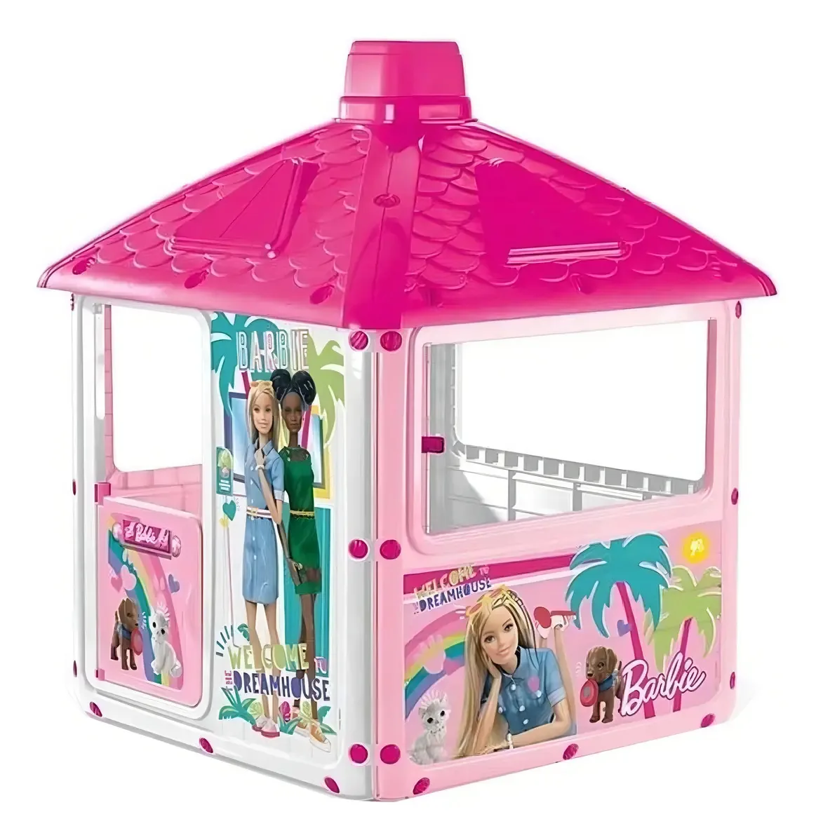 Dolu Children's Playhouse City House Barbie Pink