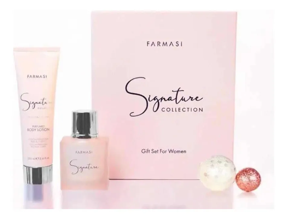 Conjunto de perfumes e loções corporais Signature Collection Farmasi