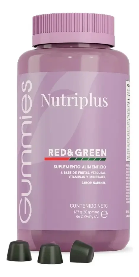 Sabor de laranja Nutriplus vermelho e verde