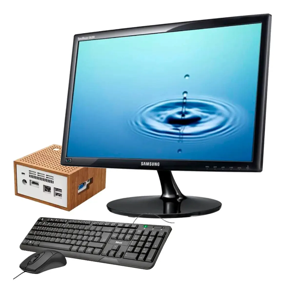 Mini PC Mission Intel 8GBram, SSD/tela Samsung de 19"