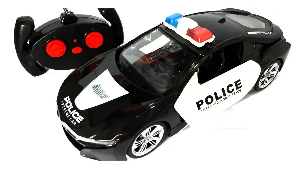 Carrinho Controle Remoto Ferrari Policia Controle Total