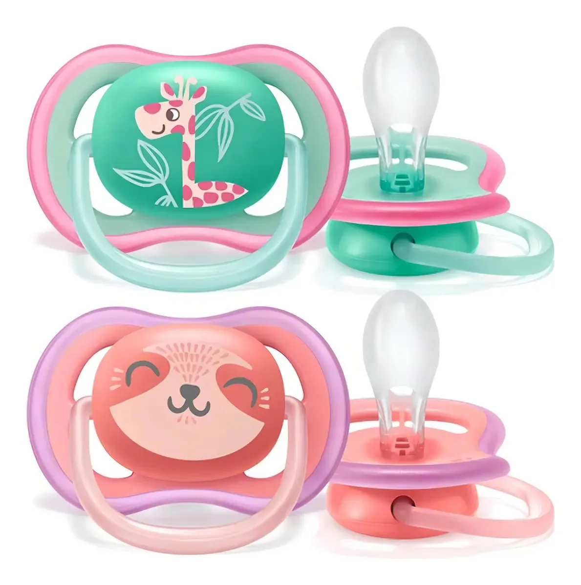 CHUPETA ULTRA AIR DUPLA GIRAFA 18M+ MENINA - PHILIPS AVENT