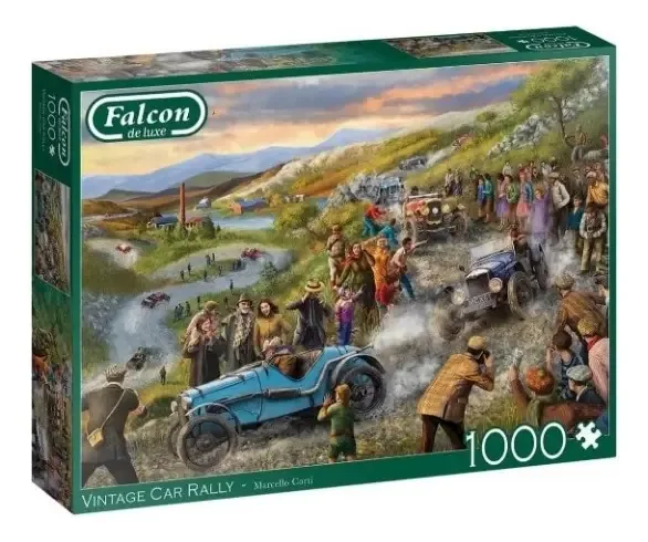 Quebra-cabeça de rally de carros antigos Jumbo de 1000 peças 11347