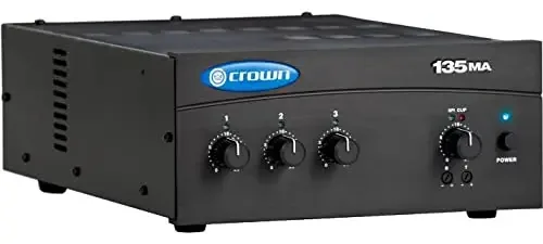 Crown 135ma - Misturador/amplificador De 35 W De Três Entradas