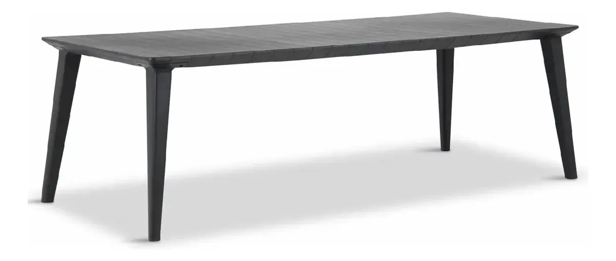 Mesa de Jardim Keter Lima 240 cm Plástico Cinza Grafite