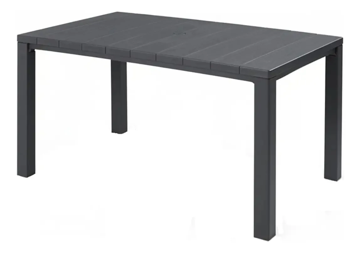 Mesa de jardim ao ar livre de plástico cinza Julie Graphite