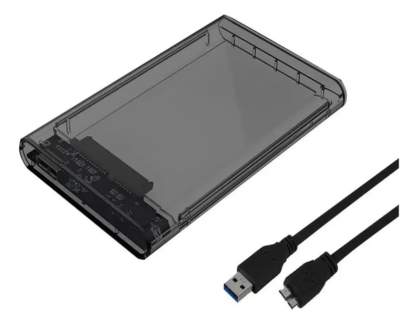 Case Capa Para Hd Externo 2.5 Usb 3.0 Pc Ps4 Preto Hd80