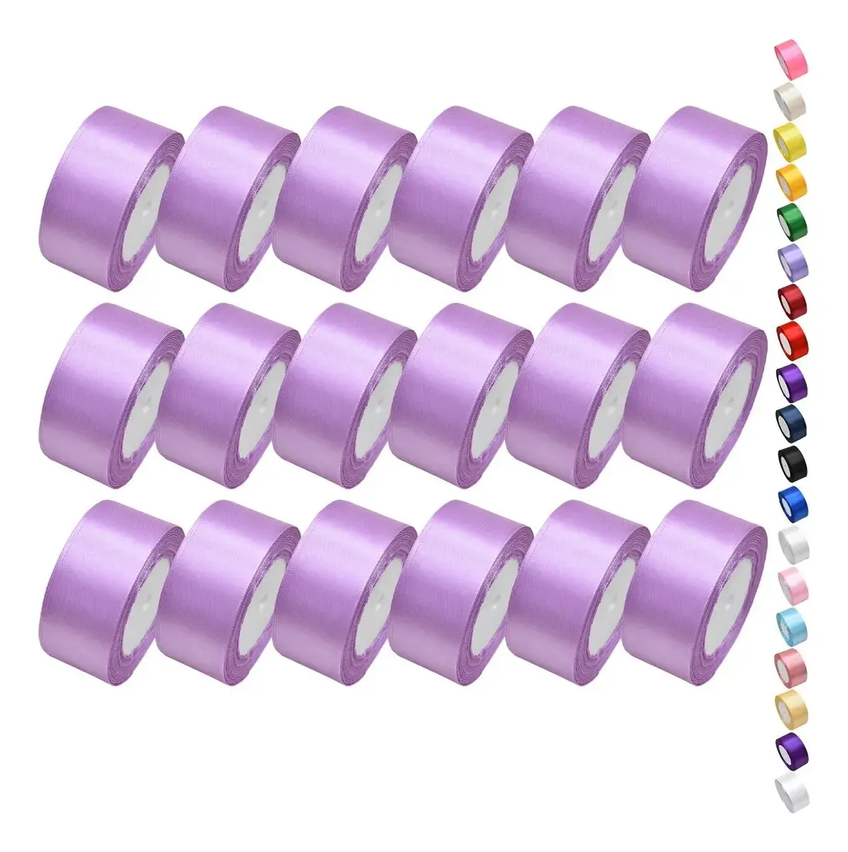 Fita de cetim Decoração de fita de cetim, cores largas, 4 cm