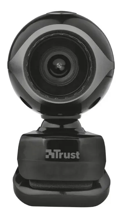 Câmera web Trust Exis SD cor preto/prata
