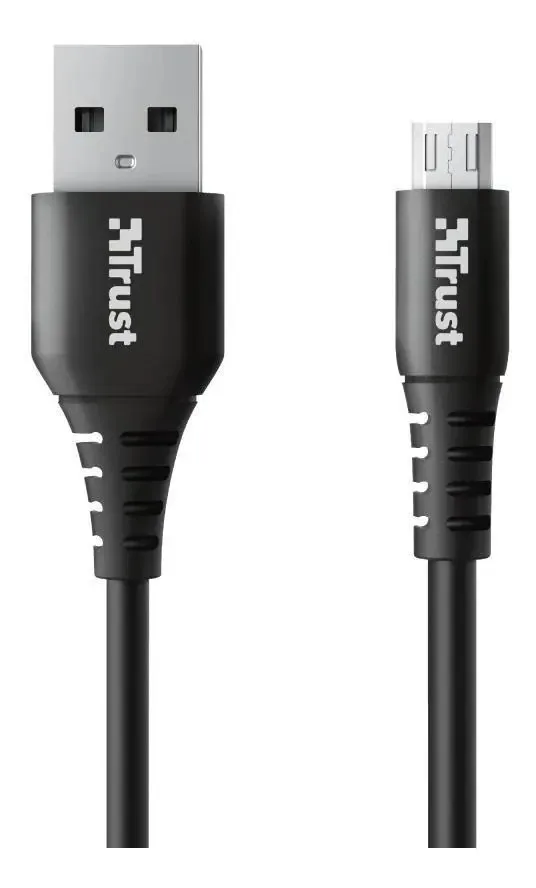 Cabo USB para Micro-USB Trust Ndura Preto