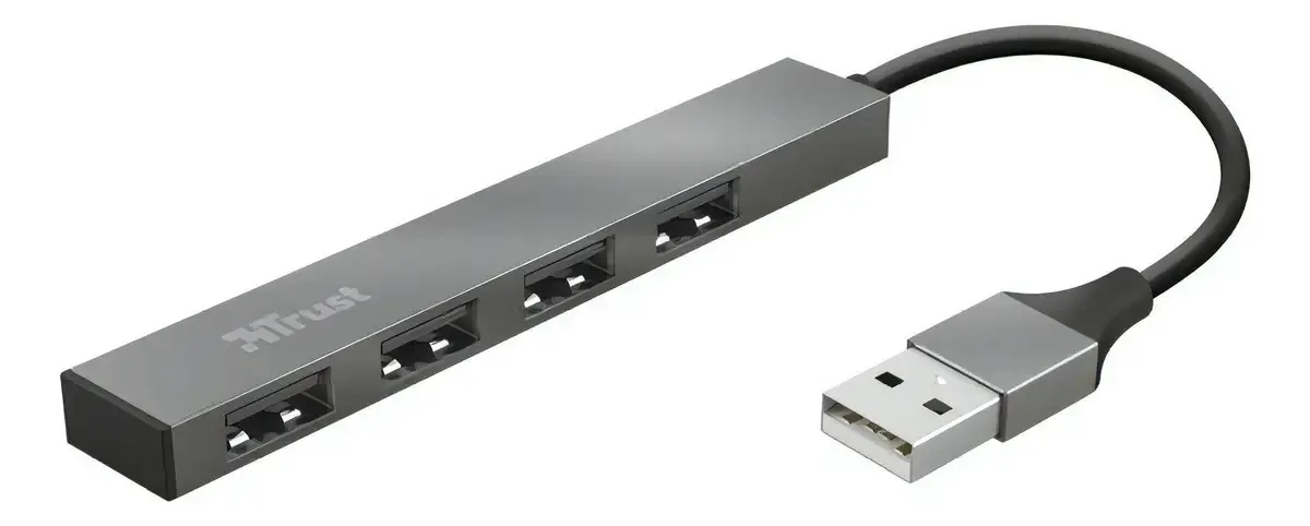 Mini hub USB 2.0 Trust Halyx de 4 portas