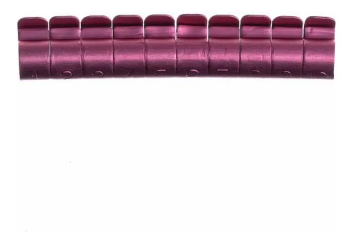 Anilhas Abertas Metálicas Marcação - 6.0 Mm - 10 Un Cor Rosa