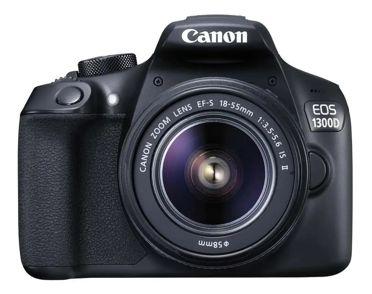 Canon EOS 1300D DSLR cor preto