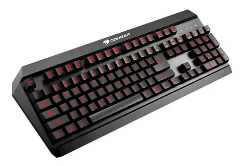 Teclado mecânico híbrido Cougar: 450k, cor do teclado, preto, idioma espanhol
