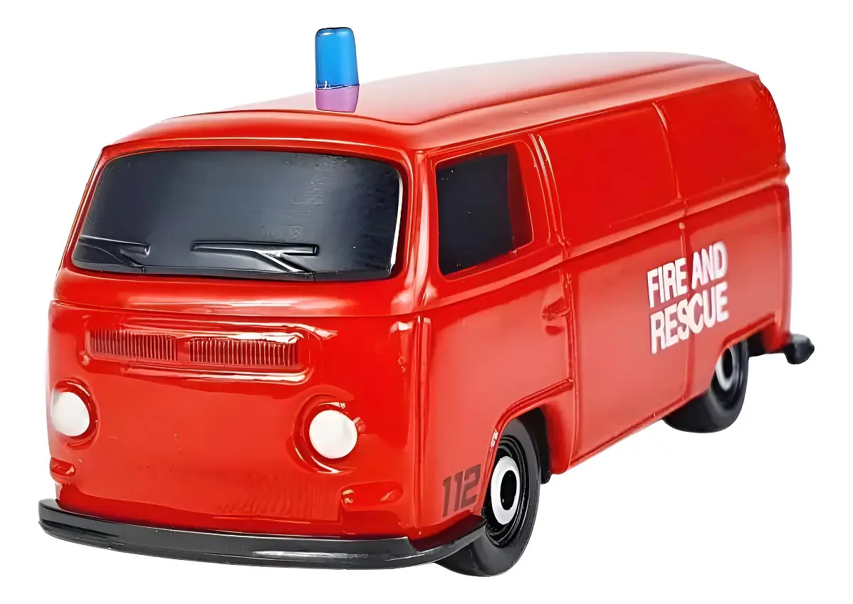 Miniatura Carro Volkswagen Type 2 Bombeiros Maisto Maisto Vermelho