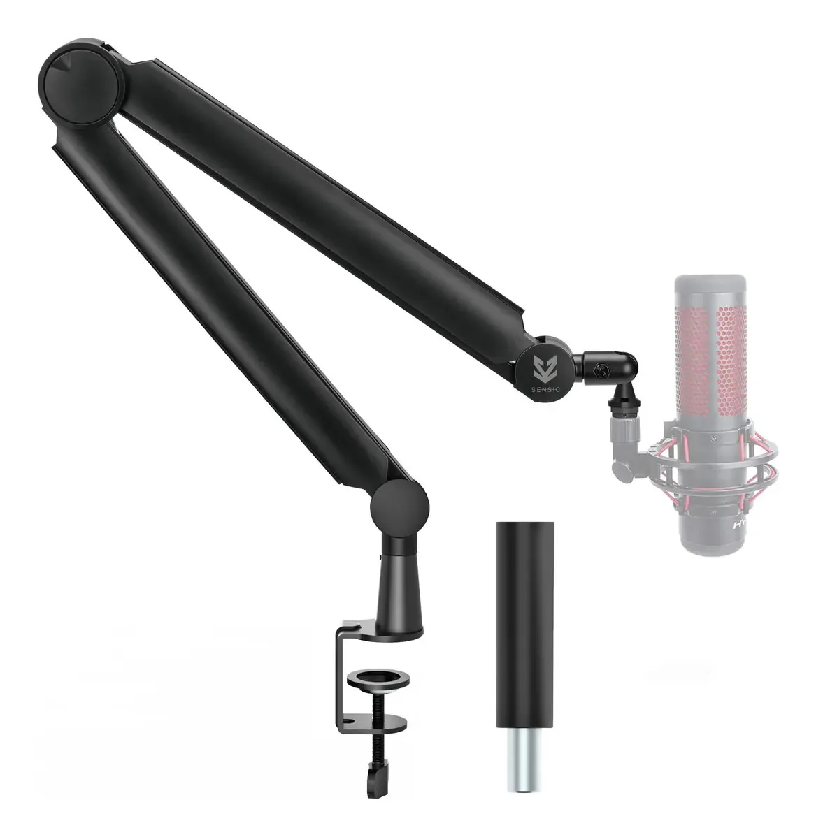 Braço de microfone SA-30, suporte giratório para microfone